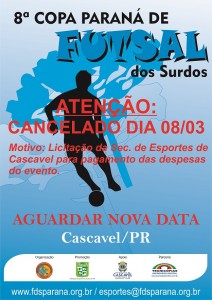 8a Copa Paraná de Futsal 2014 - X16 CANCELAR