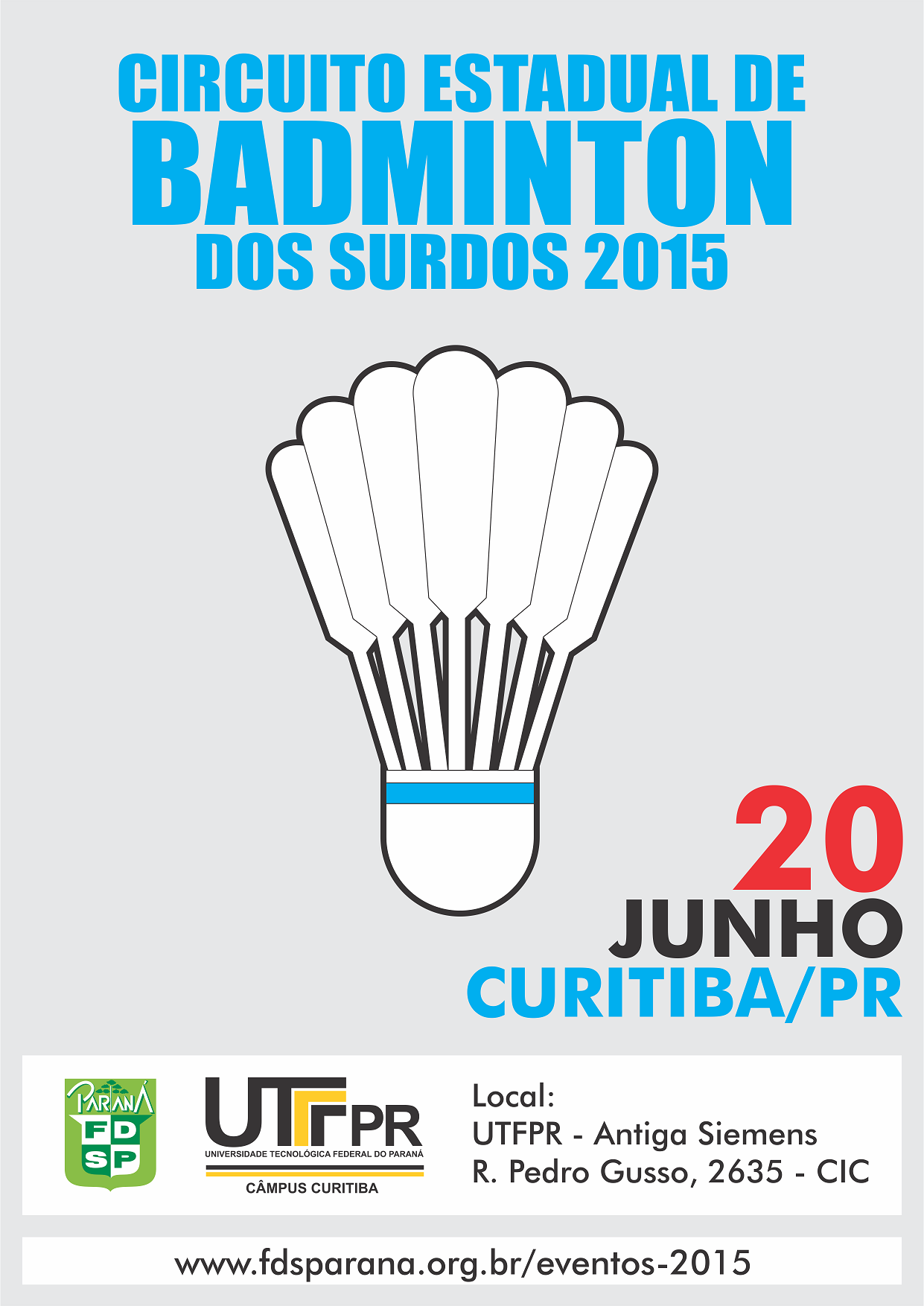 Badminton - Circuito Estadual 1etapa alteração da data
