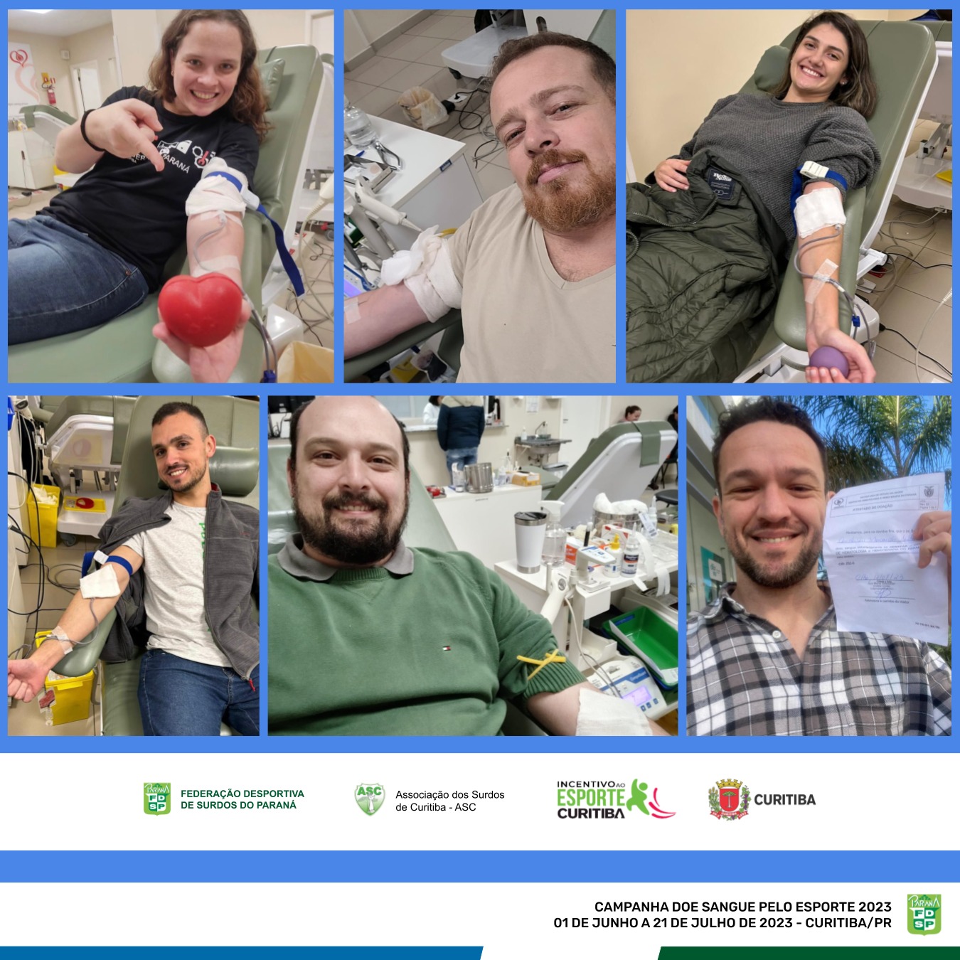 Campanha doe sangue pelo esporte 2023 fdsp