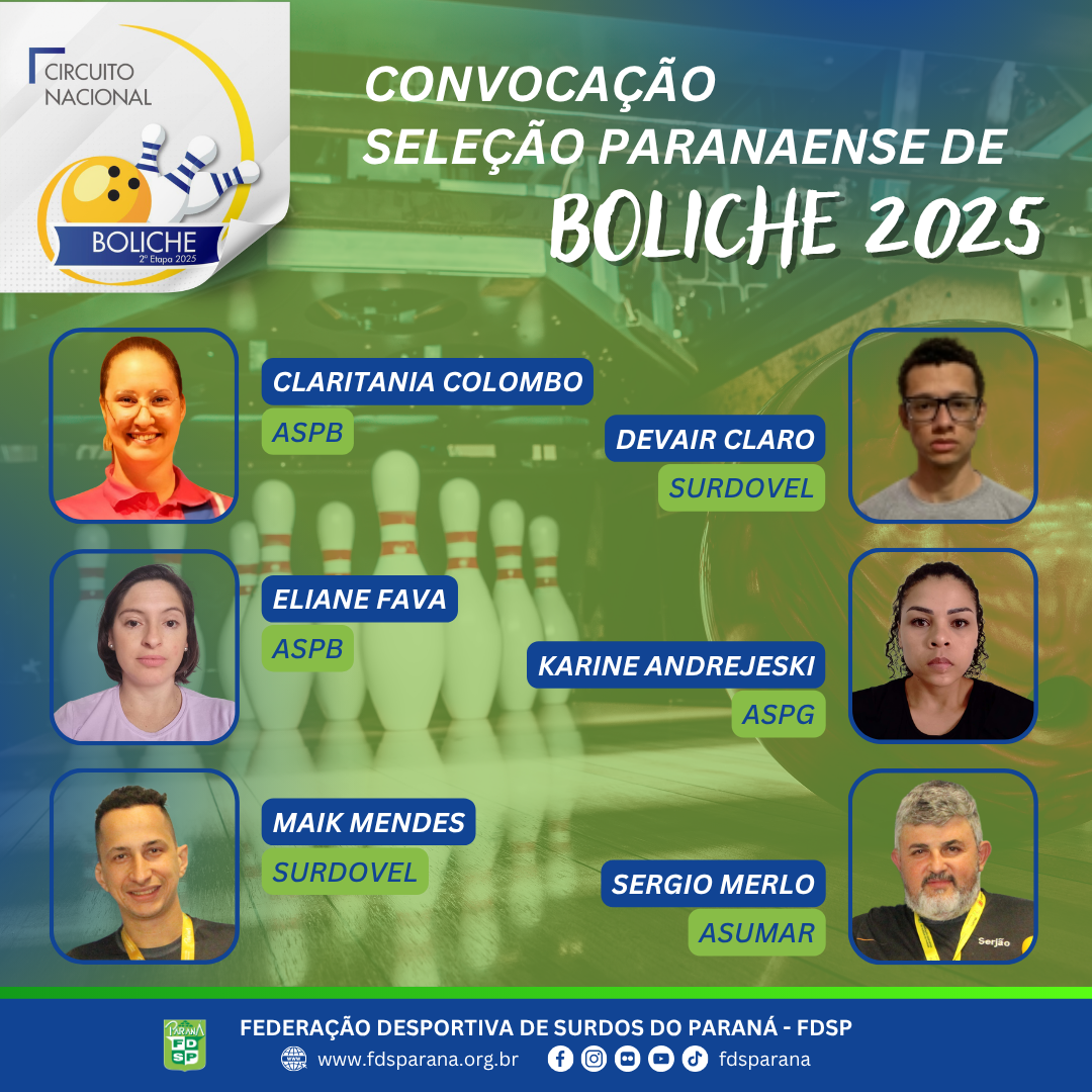 Card Selecao PR Boliche 2025 2 etapa