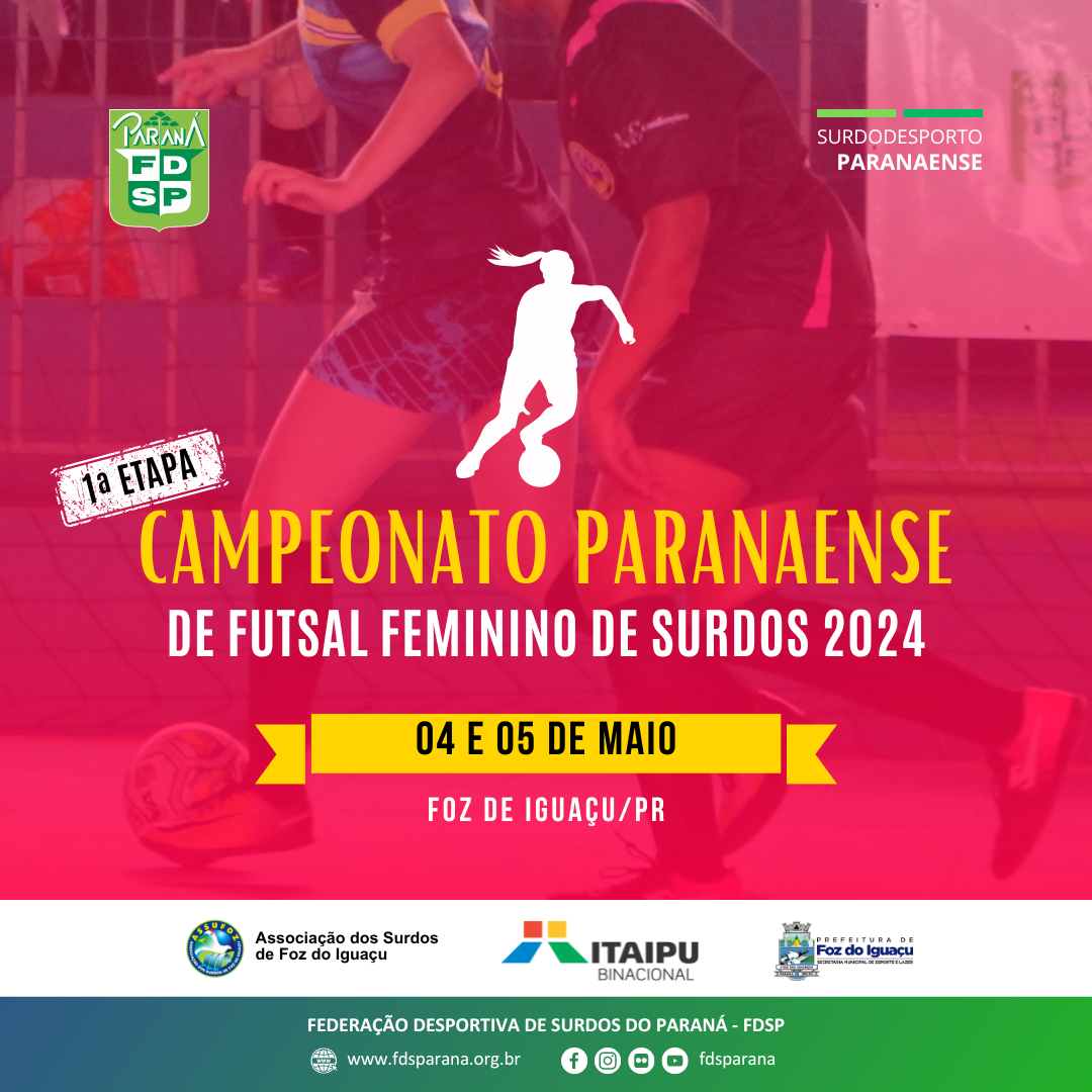Cartaz - 1 etapa Futsal Fem 2024