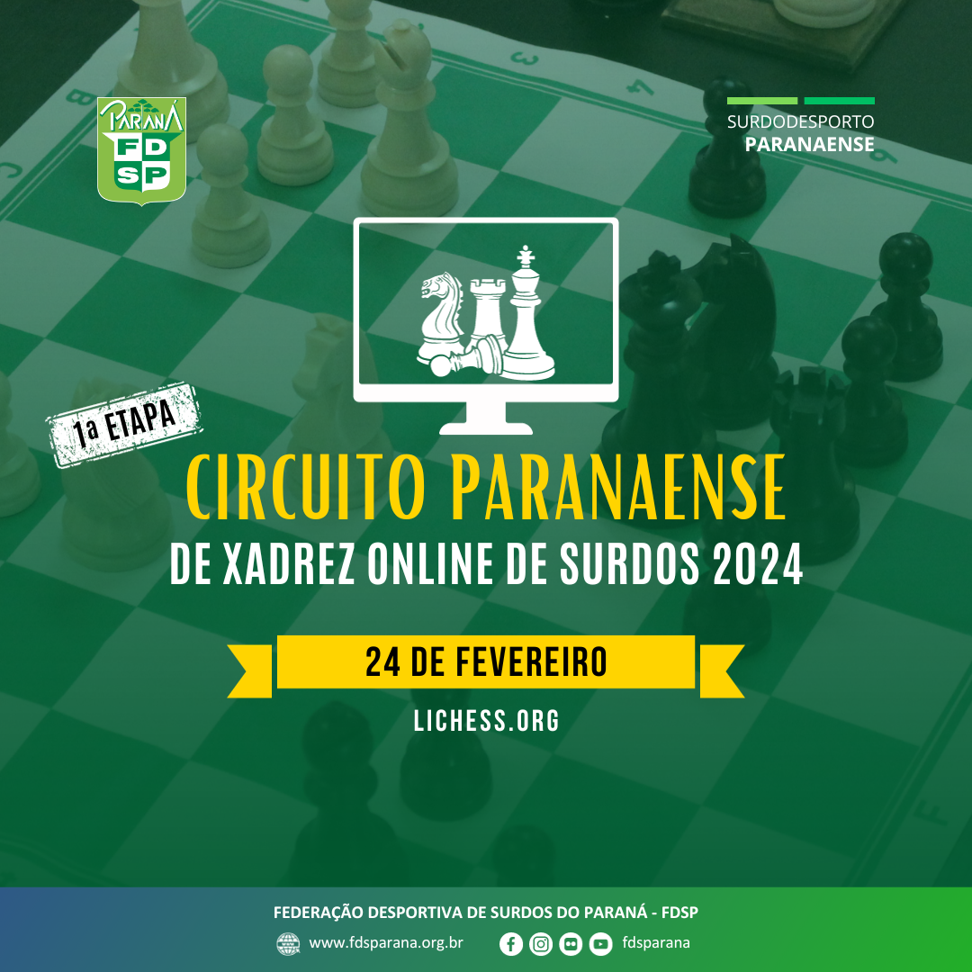 Cartaz - 1 etapa Xadrez online 2024