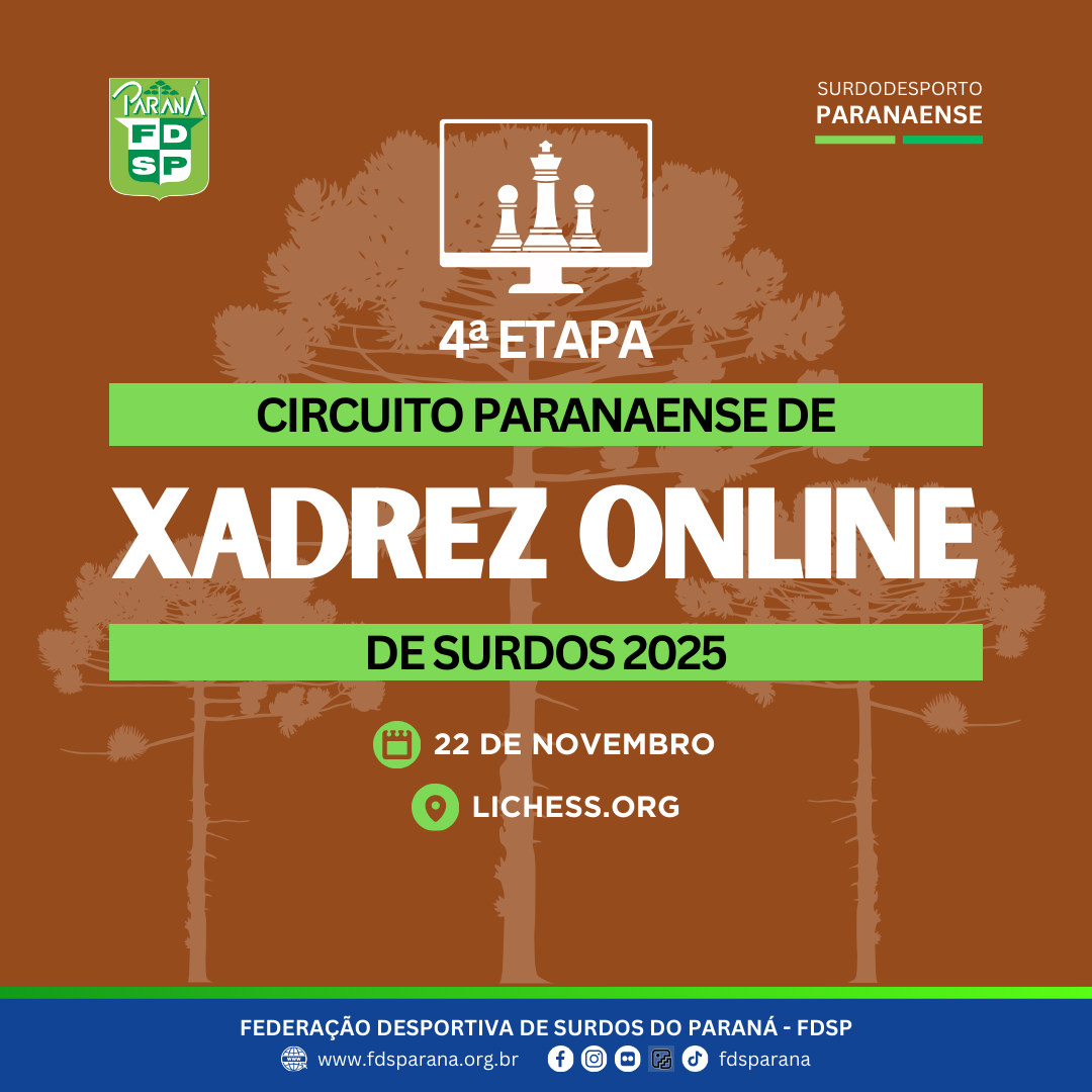 Cartaz 2025 - 4 etapa xadrez online