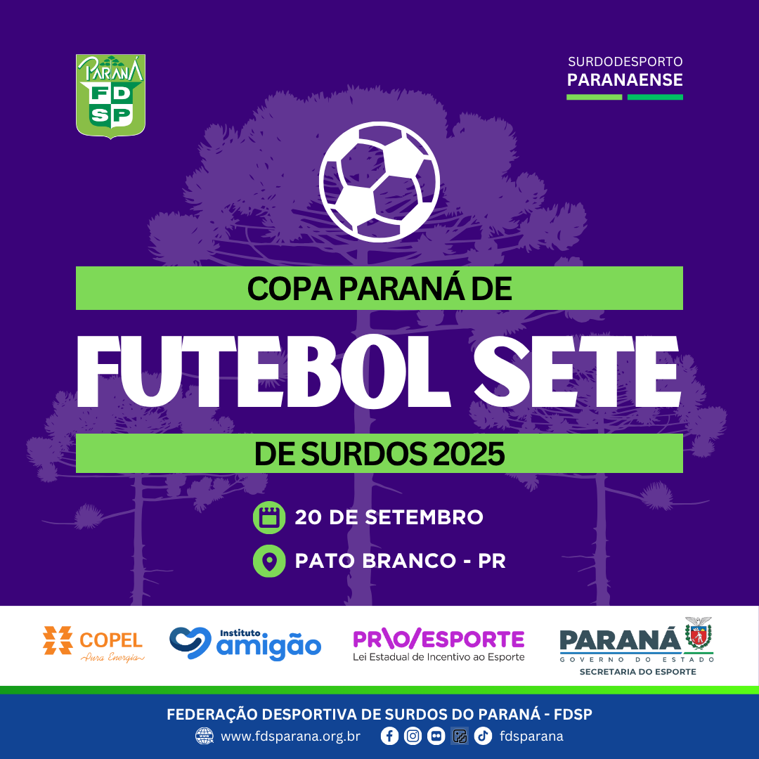 Cartaz 2025 - Copa PR Fut Sete