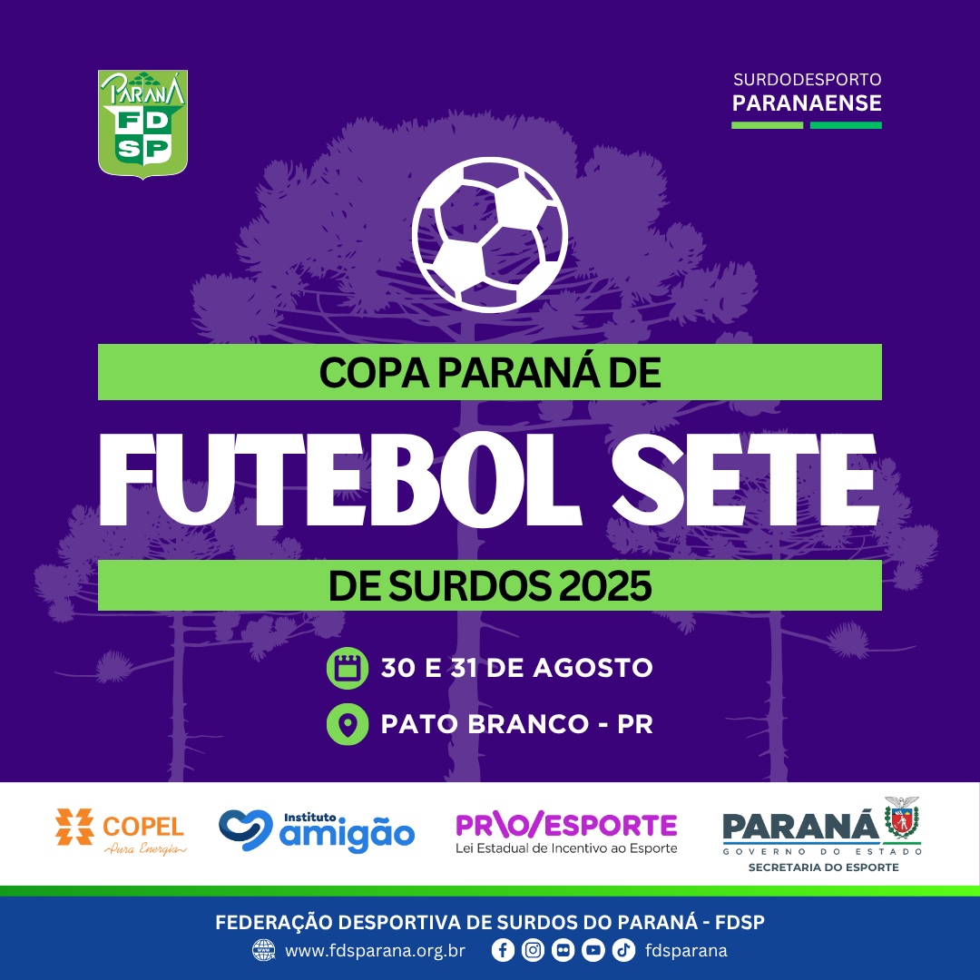 Cartaz 2025 - Copa PR Fut Sete