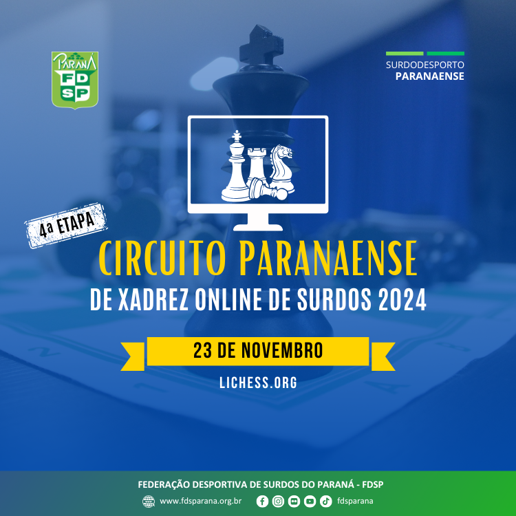Cartaz - 4 etapa Xadrez online 2024