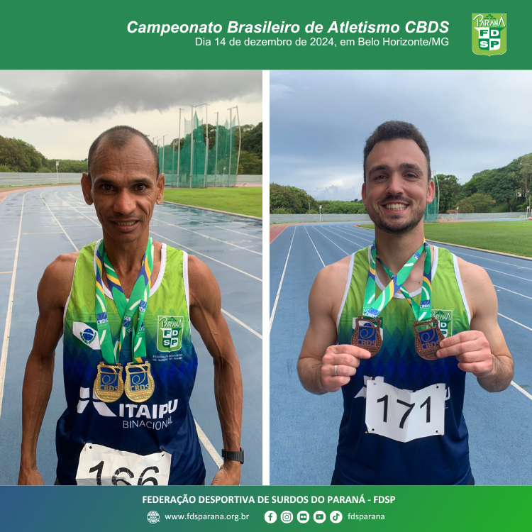 Cartaz Atletismo 2024 - Medalhas