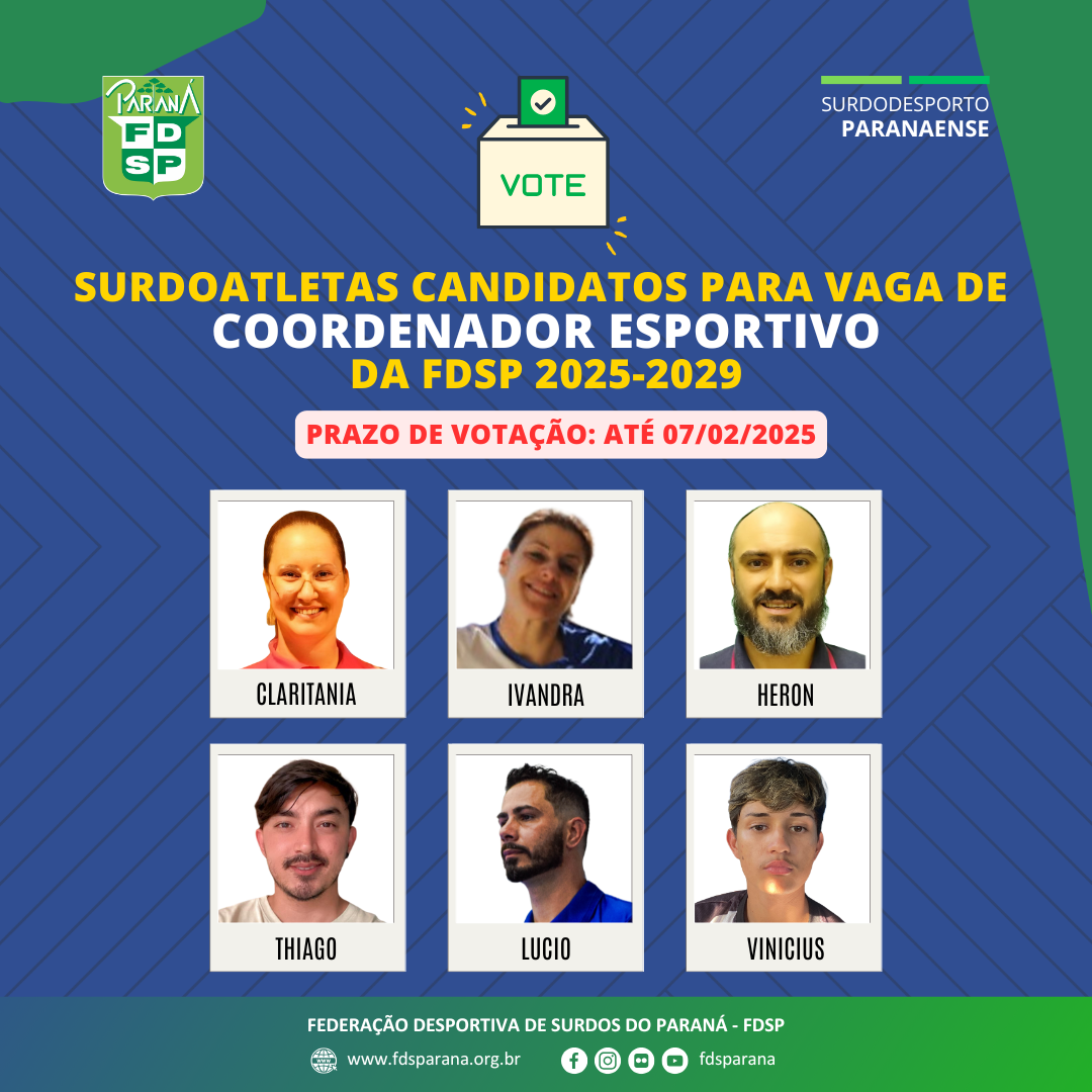 Cartaz - Candidatos CS-FDSP 2025-2029