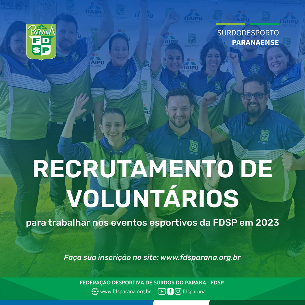 Cartaz - Voluntários para 2023