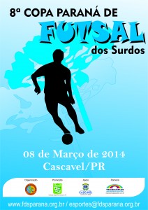 Cartaz da 8a Copa Paraná de Futsal 2014 - Original