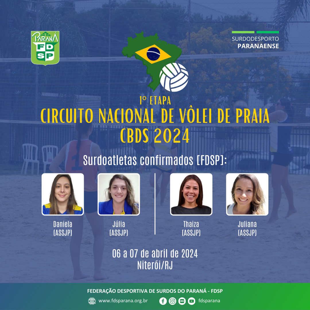 Circuito Nacional de Vôlei de Praia de Surdos CBDS 2024