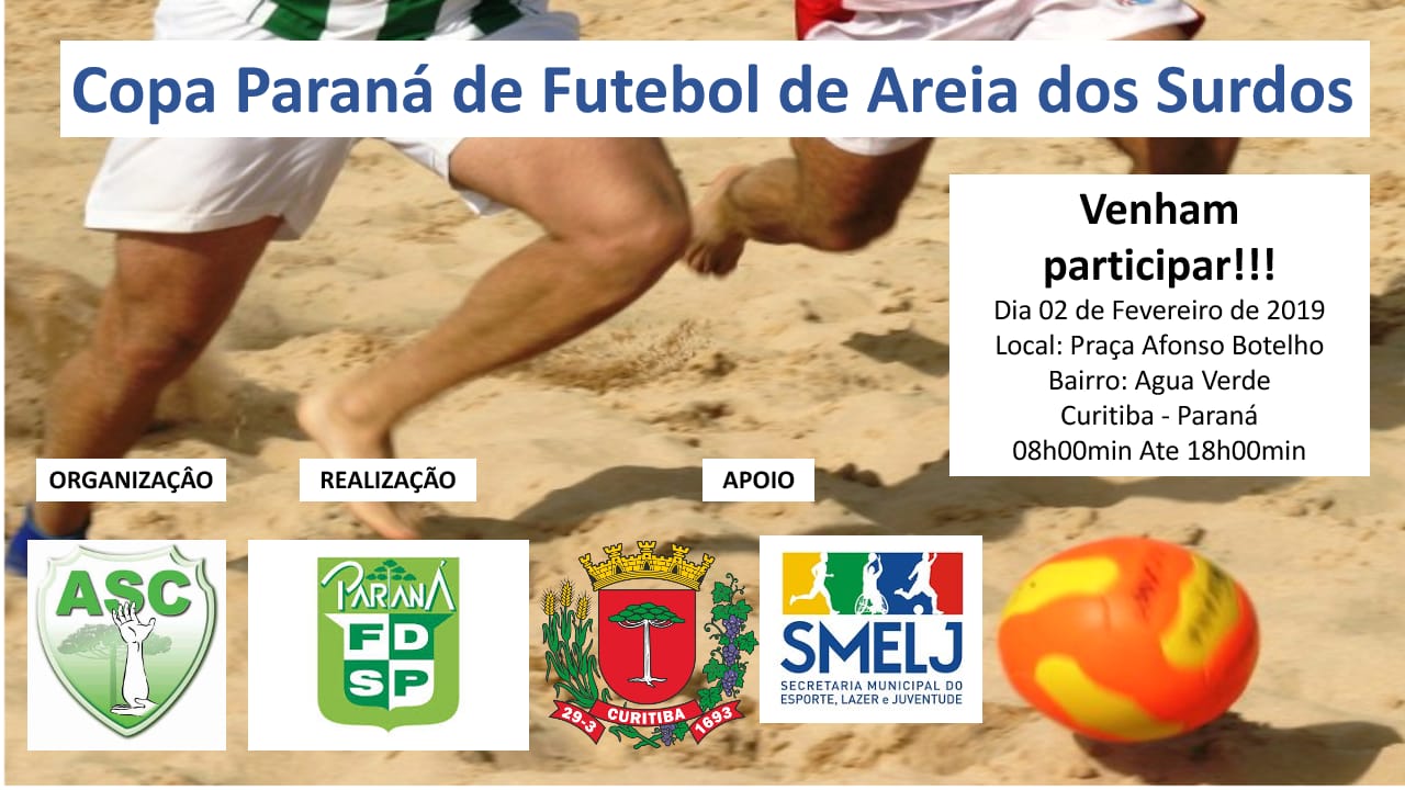 Copa Paraná de Futebol de Areia dos Surdos 2019