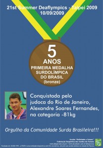 Medalha Surdolimpica 5anos