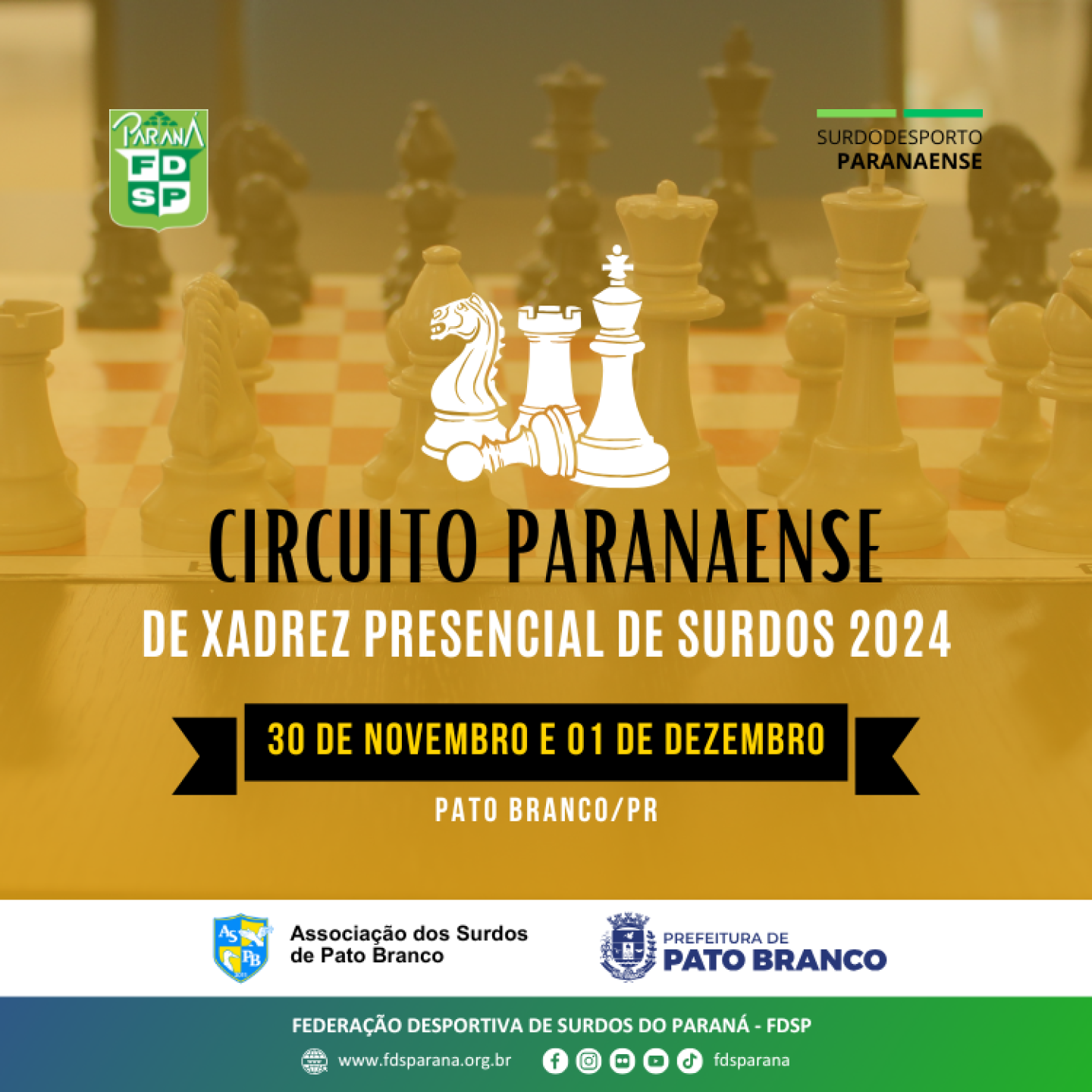 Cartaz - 1 etapa Xadrez presencial 2024