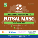 Cartaz 2025 - 1 etapa Futsal masc