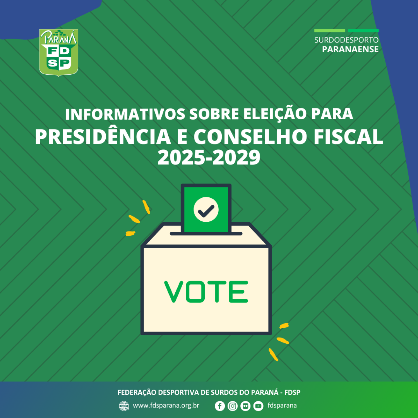 Cartaz Eleição FDSP 2025-2029