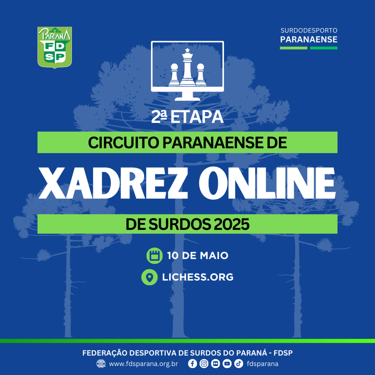 Cartaz 2025 - 2 etapa xadrez online