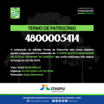 Cartaz - Termo de Patrocínio Futsal Fem Itaipu 2025