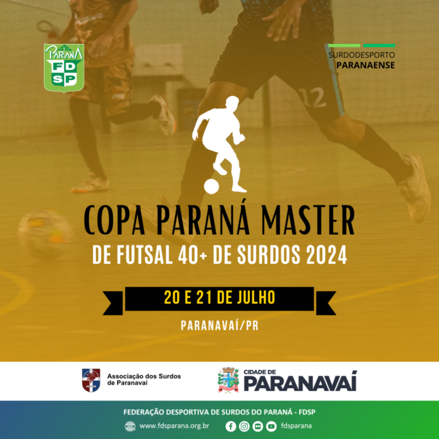 Cartaz Copa PR Master Futsal 40+ 2024