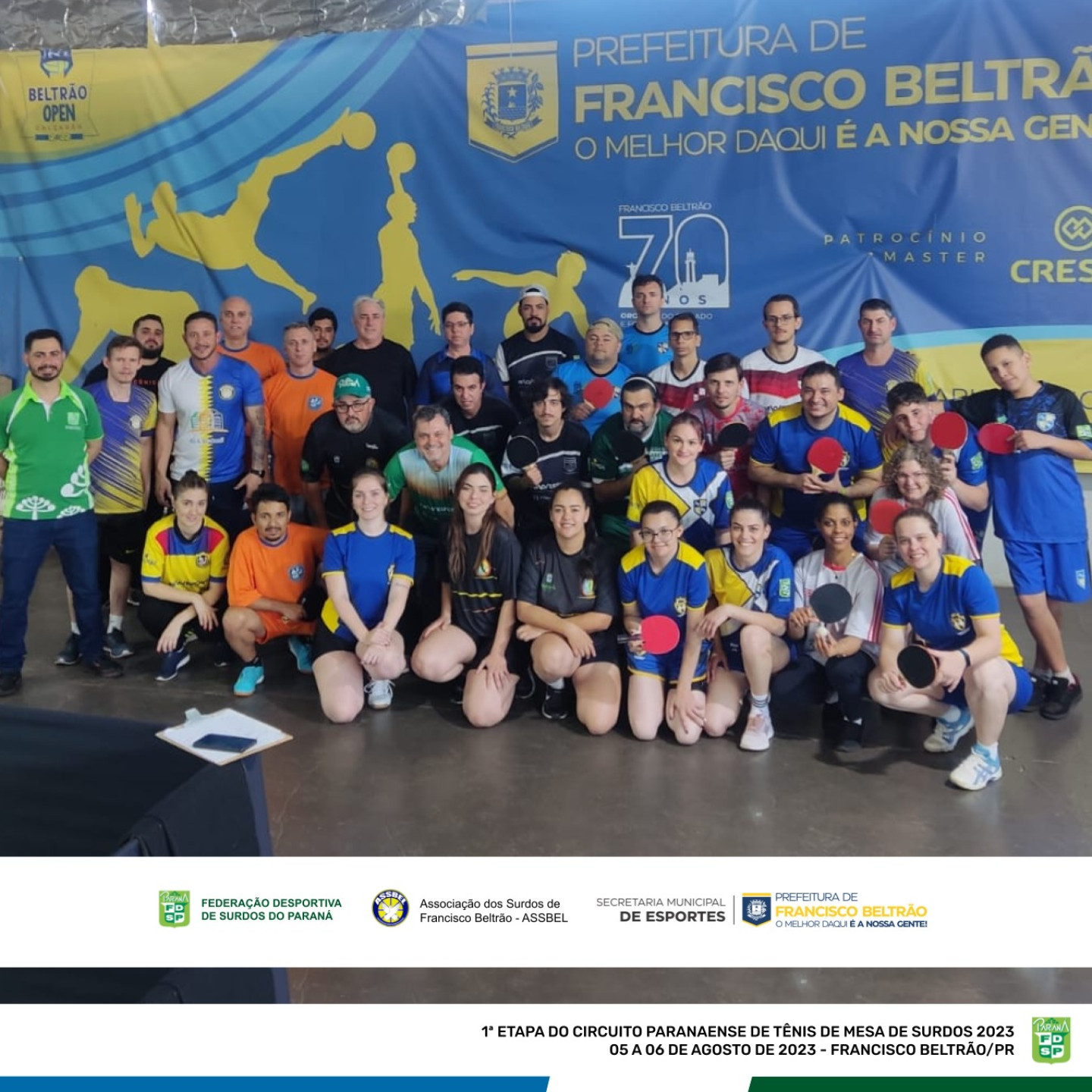 1 ETAPA DO CIRCUITO PARANAENSE DE TENIS DE MESA DE SURDOS 2023