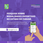 Cartaz Pesquisa das Modalidades 2021