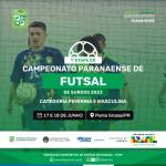 Cartaz 1 etapa Futsal 2023 - ponta grossa
