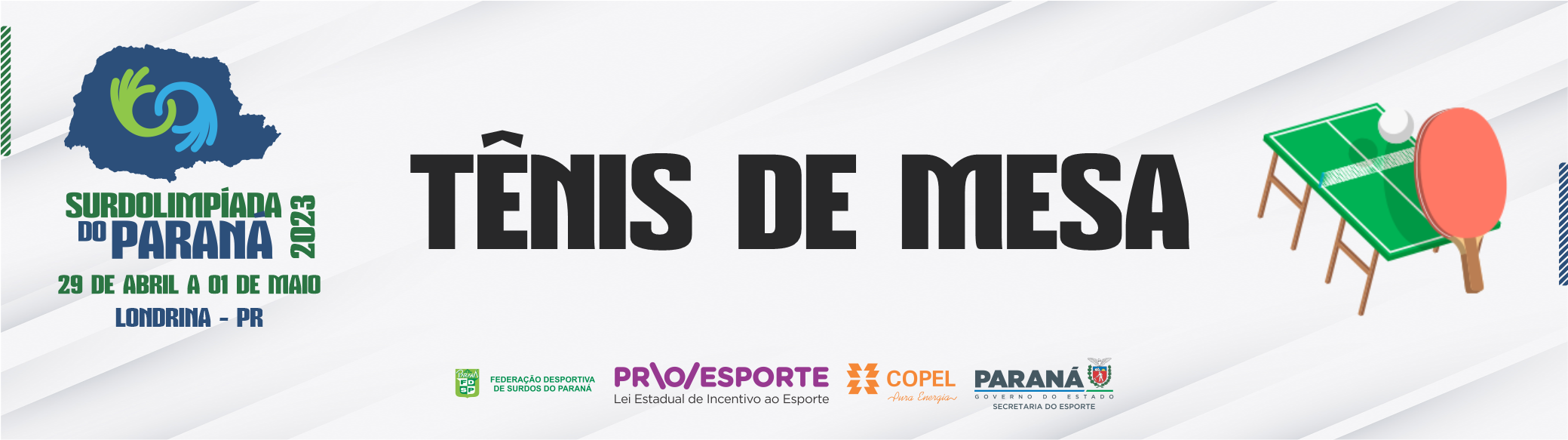 WEB SITE - Tênis de Mesa SPR 2023