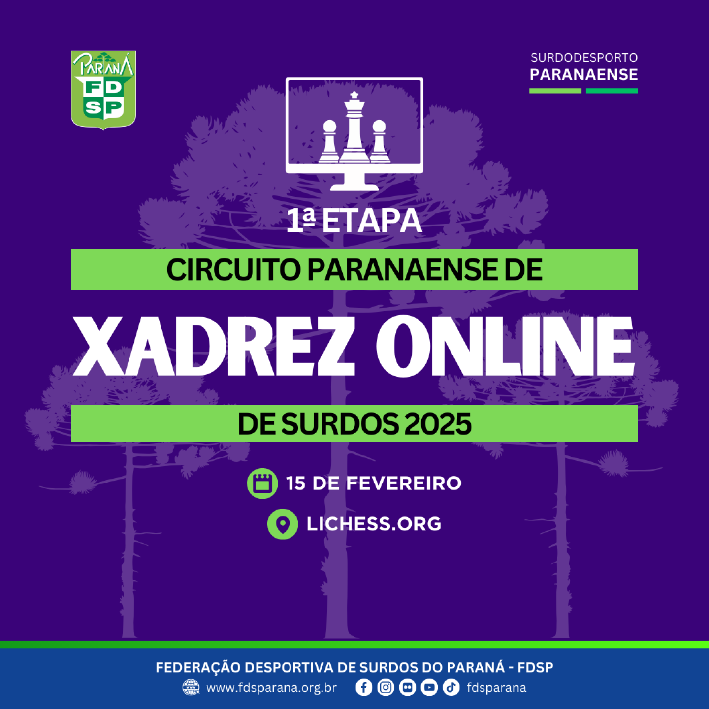 Cartaz 2025 - 1 etapa xadrez online