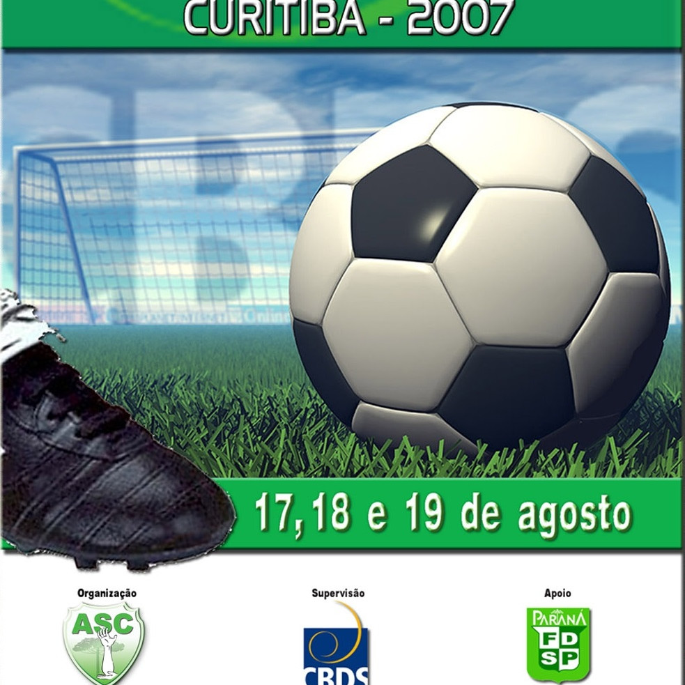 CARTAZ COPA BRASIL FUTEBOL DE CAMPO EM CURITIBA-2007