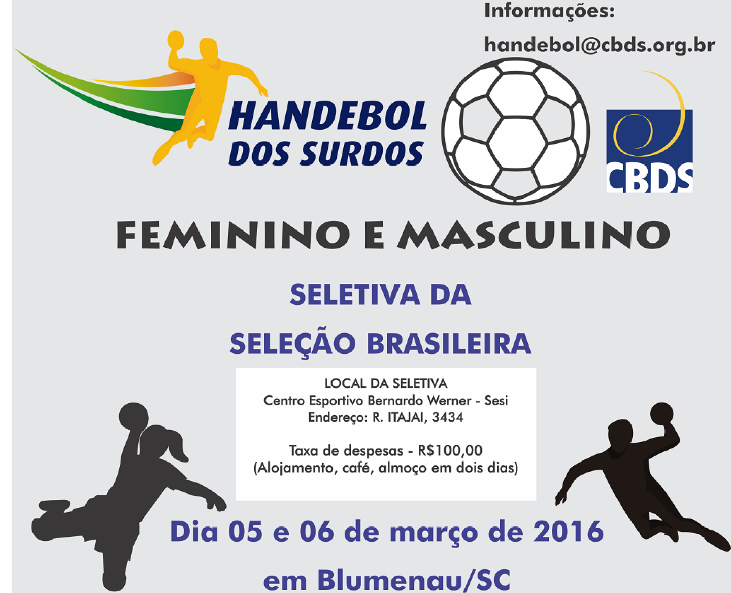 Seletiva de Handebol março2016
