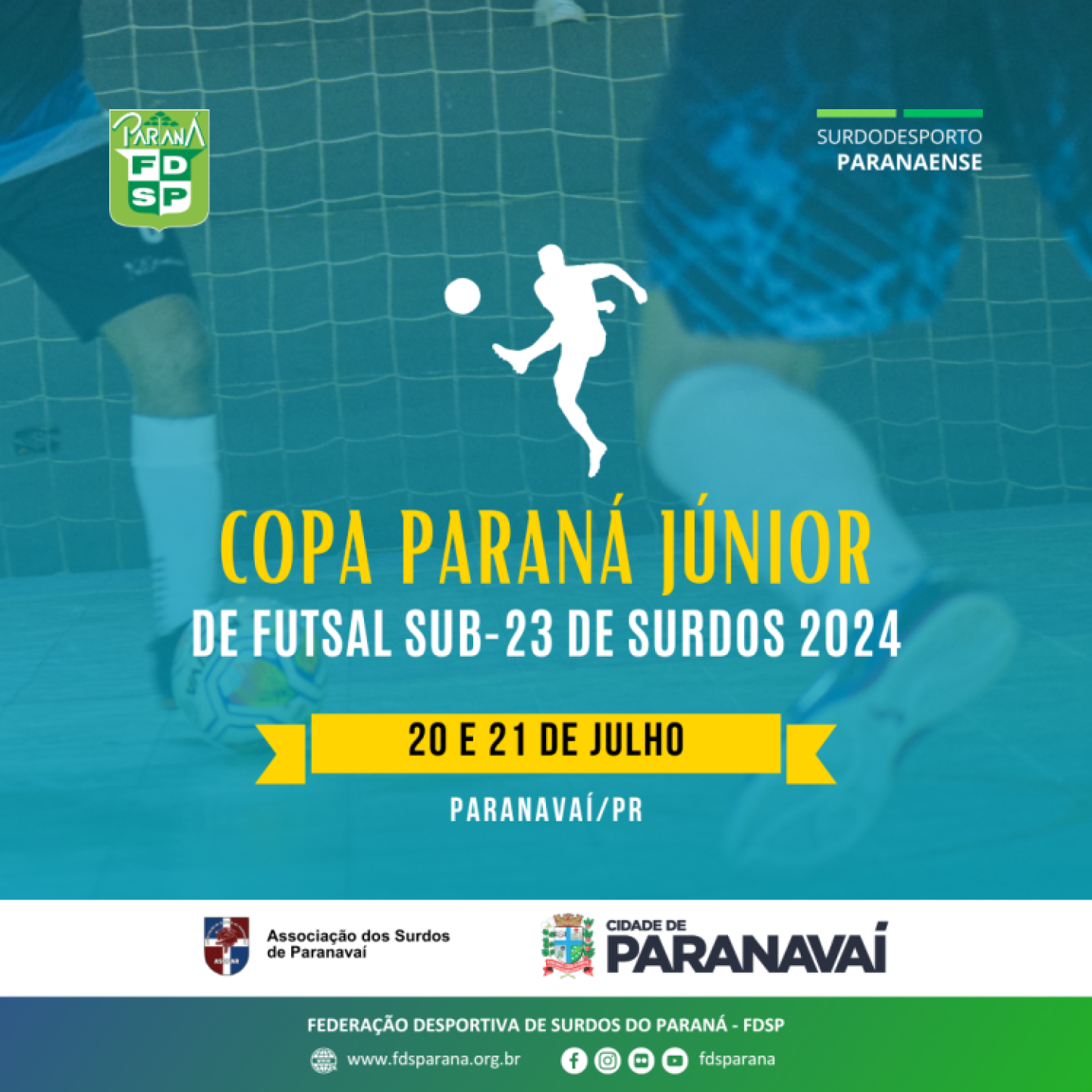 Cartaz - Copa PR Junior Futsal sub-23 2024