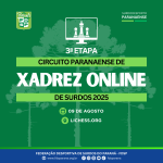 Cartaz 2025 - 3 etapa xadrez online