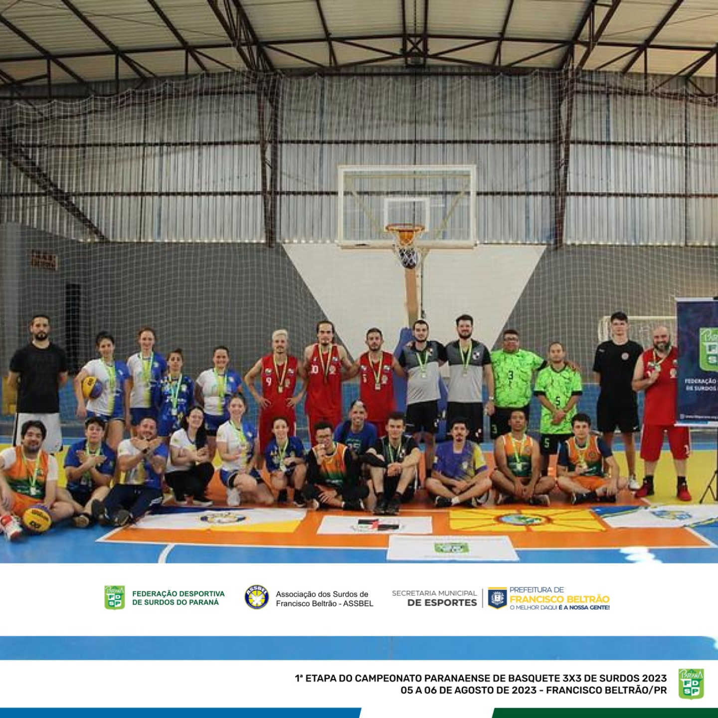 1 ETAPA DO CAMPEONATO PARANAENSE DE BASQUETE 3X3 DE SURDOS