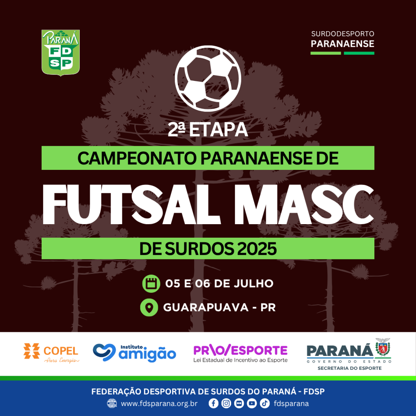 Cartaz 2025 - 2 etapa Futsal masc