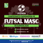 Cartaz 2025 - 2 etapa Futsal masc