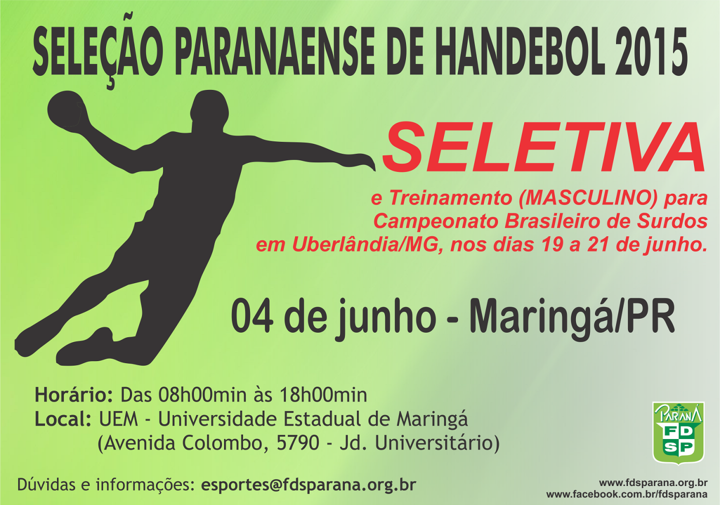 Seleção PR seletivahandebol2015PR