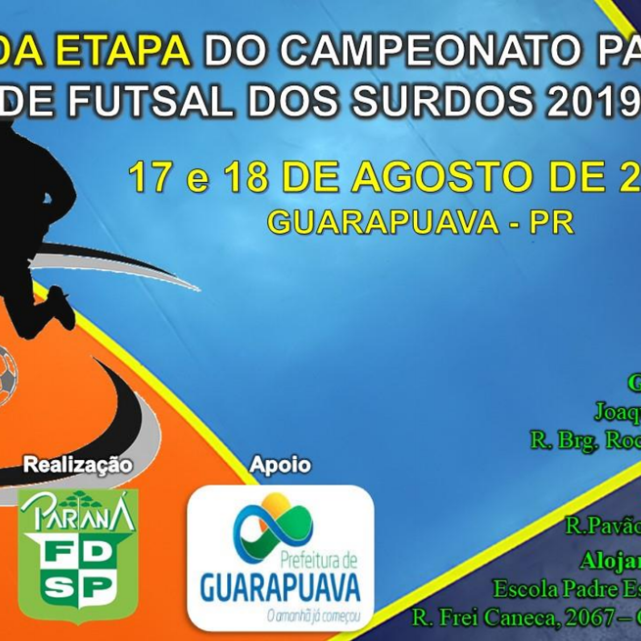 Cartaz 2 etapa Futsal 2019