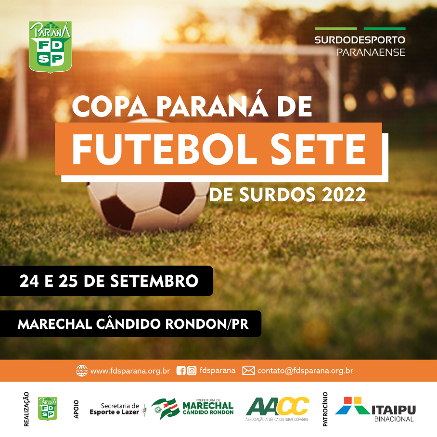 Cartaz oficial do evento Fut7 2022 - Reduzido