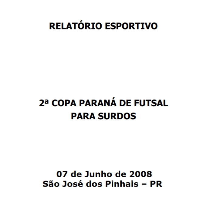 Copa Parana Futsal 2008